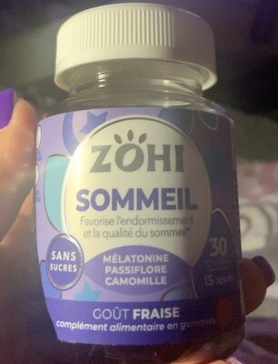 Sucre et nutriments contenus dans Zohi