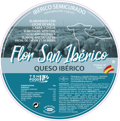 Sucre et nutriments contenus dans Flor san iberico