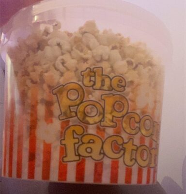 Sucre et nutriments contenus dans The popcorn factory