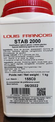 Sucre et nutriments contenus dans Louis francois