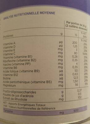 Sucre et nutriments contenus dans Insunea pileje