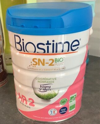 Sucre et nutriments contenus dans Biostime