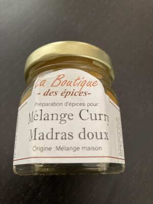 Sucre et nutriments contenus dans La boutique des epices