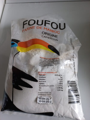 Sucre et nutriments contenus dans Foufou