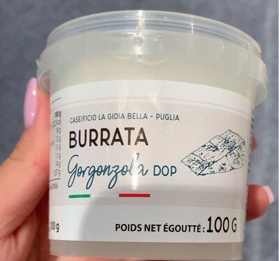 Sucre et nutriments contenus dans Burrata