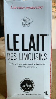 Sucre et nutriments contenus dans Le lait des limousins