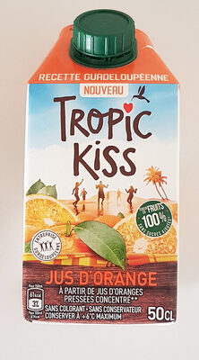 Sucre et nutriments contenus dans Tropic kiss