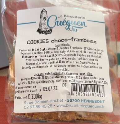 Sucre et nutriments contenus dans L-biscuiterie gueguen