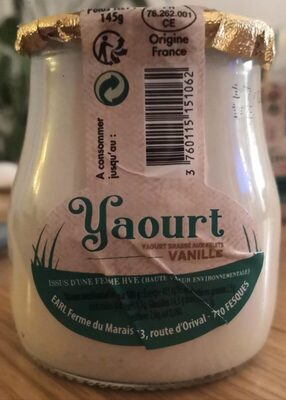 Sucre et nutriments contenus dans Yaourt de la ferme du marais