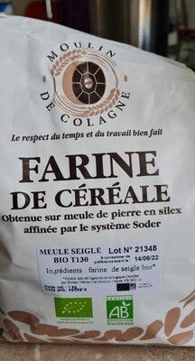 Sucre et nutriments contenus dans Moulin de colagne