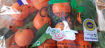 Sucre et nutriments contenus dans Agrucorse