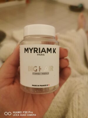 Sucre et nutriments contenus dans Myriam k