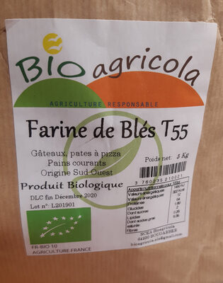 Sucre et nutriments contenus dans Bioagricola