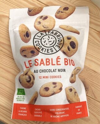 Sucre et nutriments contenus dans La fabrique cookies