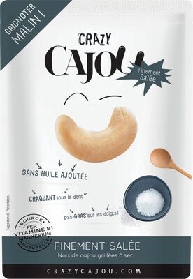 Sucre et nutriments contenus dans Crazy cajou