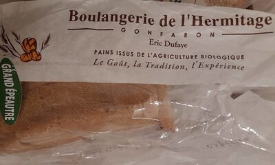 Sucre et nutriments contenus dans Pain epeautre 500gr long tranche