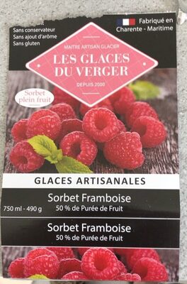 Sucre et nutriments contenus dans Les glaces du verger