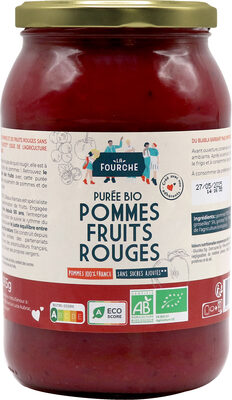 Compotes de pomme fruits rouges