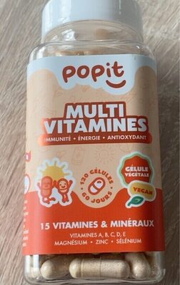 Sucre et nutriments contenus dans Popit