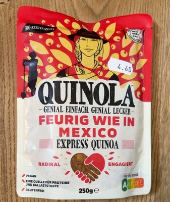 Zucker und Nährstoffe drin Quinola