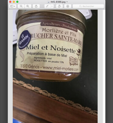 Sucre et nutriments contenus dans Morliere et fils