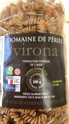 Sucre et nutriments contenus dans Virona