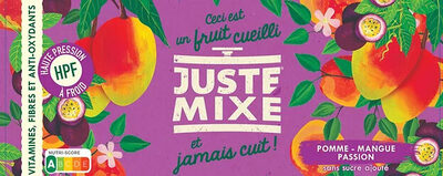 Sucre et nutriments contenus dans Juste mixe