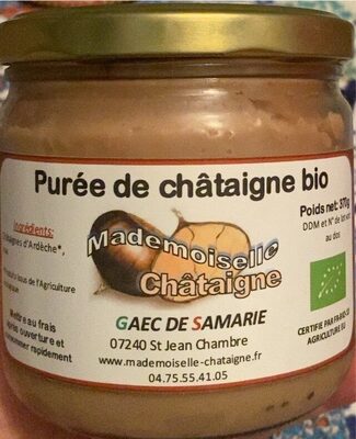 Sucre et nutriments contenus dans Mademoiselle chataigne