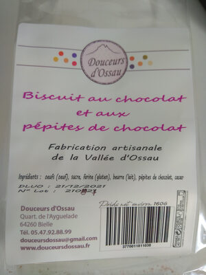 Sucre et nutriments contenus dans Douceurs d ossau