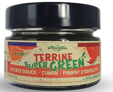 Terrine a la spiruline et patate douce