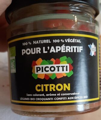 Sucre et nutriments contenus dans Picotti