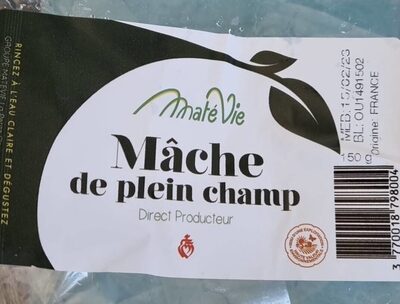 Sucre et nutriments contenus dans Mate vie