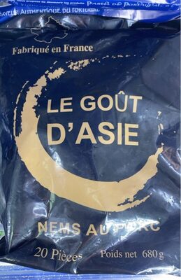 Sucre et nutriments contenus dans Le gout d asie