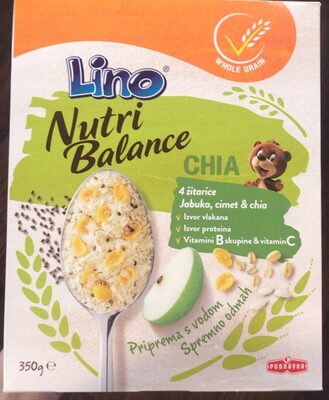 Sucre et nutriments contenus dans Lino