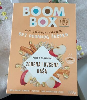 Sucre et nutriments contenus dans Boom box