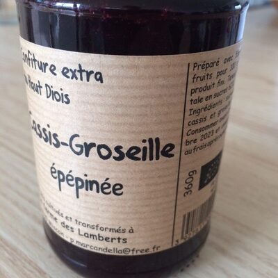 Sucre et nutriments contenus dans Confiture extra du haut diois