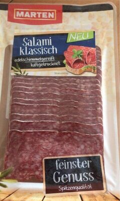 Zucker und Nährstoffe drin Salami