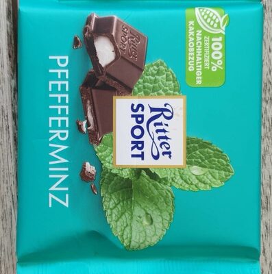 中的糖分和营养成分 Ritter sport packungen a 100g