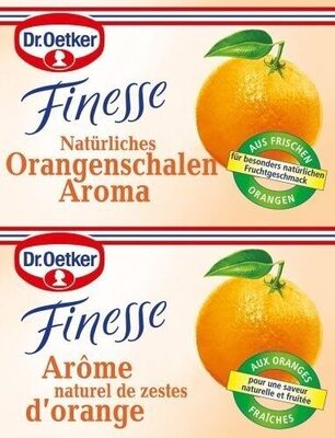 Geriebene orangenschale