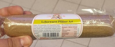 Zucker und Nährstoffe drin Wurst