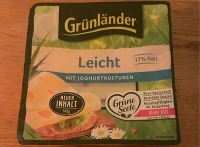 Zucker und Nährstoffe drin Grunlander