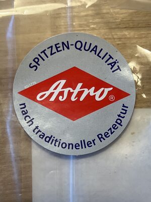 Zucker und Nährstoffe drin Astro