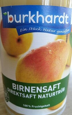 Zucker und Nährstoffe drin Burkhardt fruchtsafte