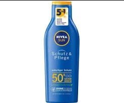 Zucker und Nährstoffe drin Nivea sun