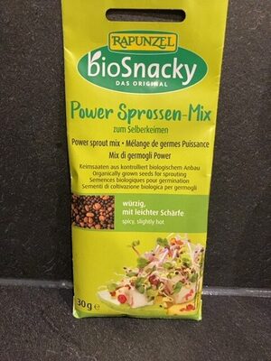 Zucker und Nährstoffe drin Bio snacky