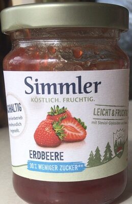 Sucre et nutriments contenus dans Simmler