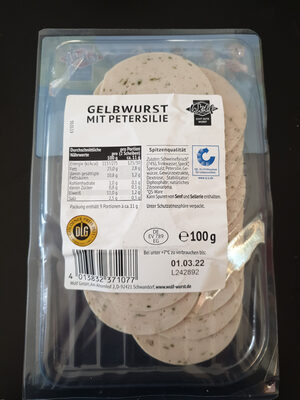 Zucker und Nährstoffe drin Wolf echt gute wurst