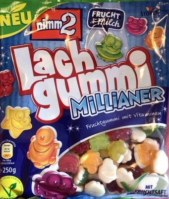 Zucker und Nährstoffe drin Nimm 2 lachgummi