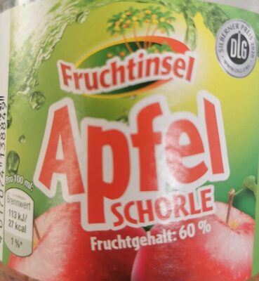 Zucker und Nährstoffe drin Fruchtinsel