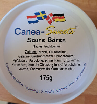 Zucker und Nährstoffe drin Canea sweets